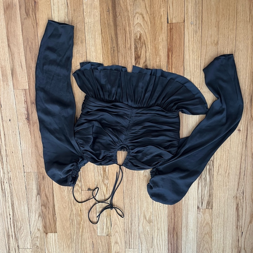 Ulla Johnson noir blouse sz 6